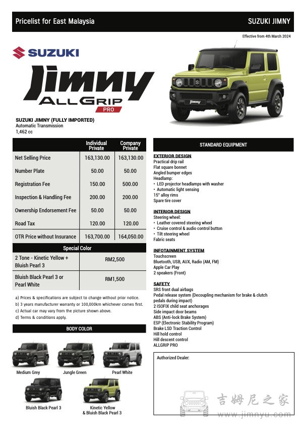 Malaysia Jimny